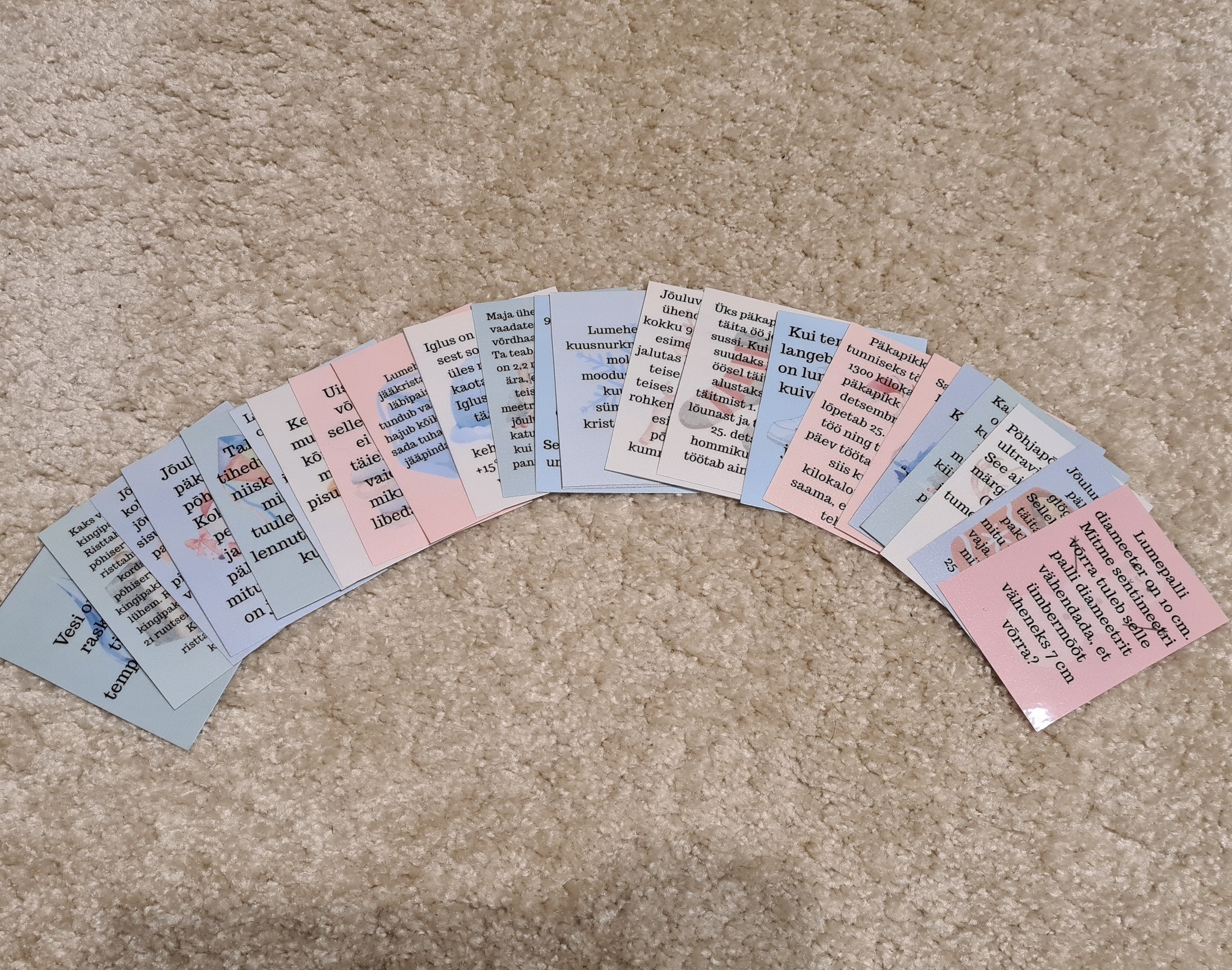 Advendikalender reaalained PDF fail printimiseks - Image 2